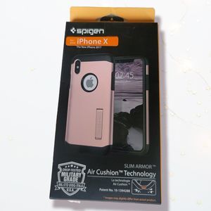 Spigen Slim Armor Bumper Case for iPhone X - Rose Gold